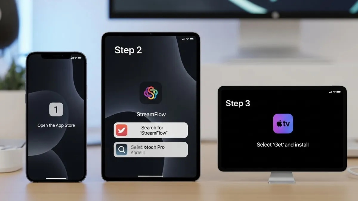 Εγκατάσταση σε iOS iPhone, iPad, Apple TV