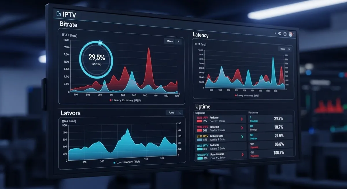 Γράφημα σύγκρισης bitrate και latency δωρεάν vs πληρωμένη IPTV